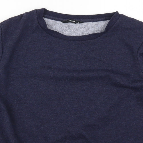 George Womens Blue   Henley Sweatshirt Size 12