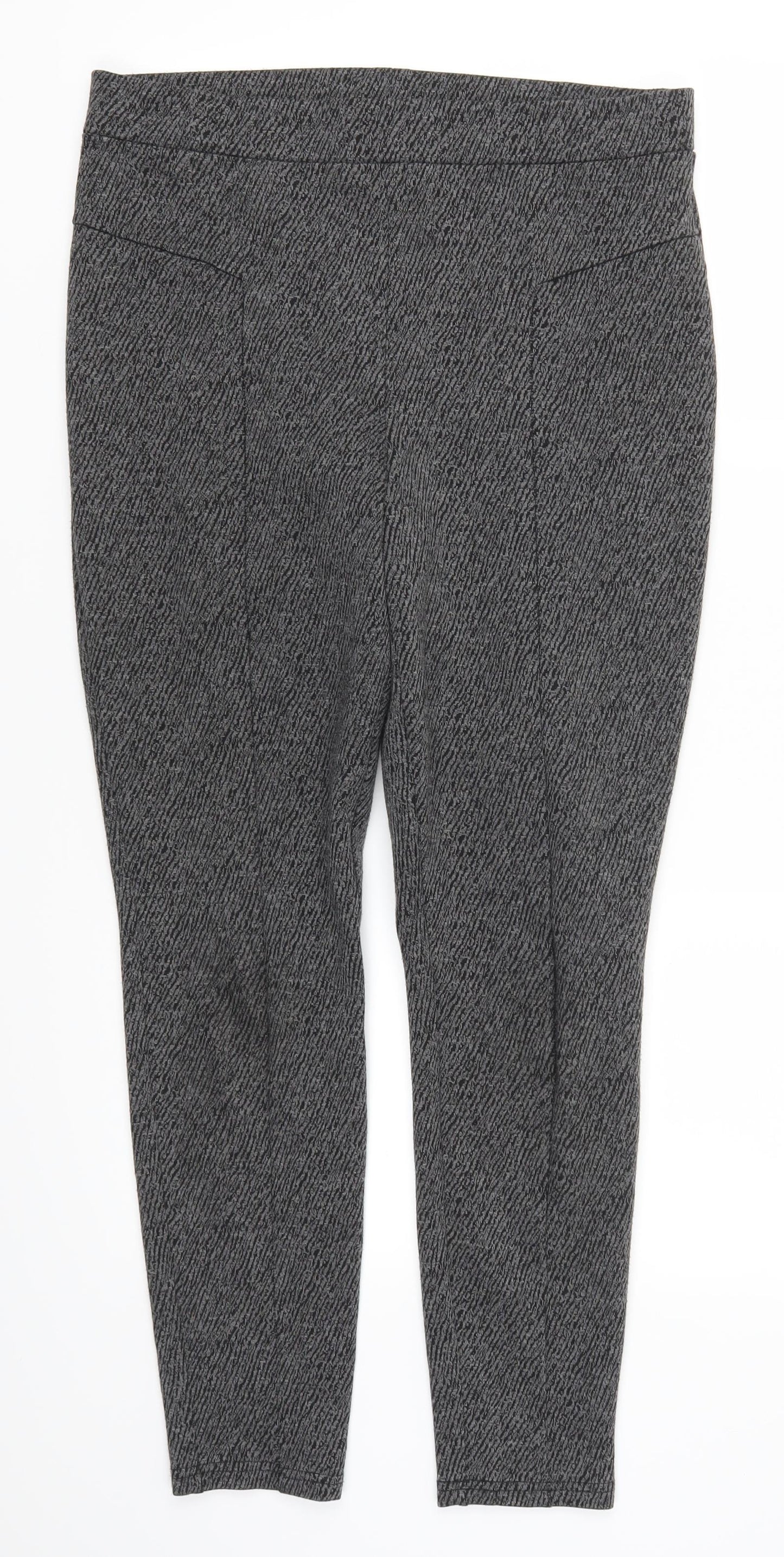 Matalan Womens Grey   Carrot Leggings Size 14 L27 in