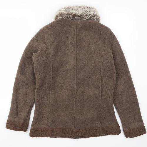 Marks and Spencer Womens Brown  Fleece Jacket  Size 12