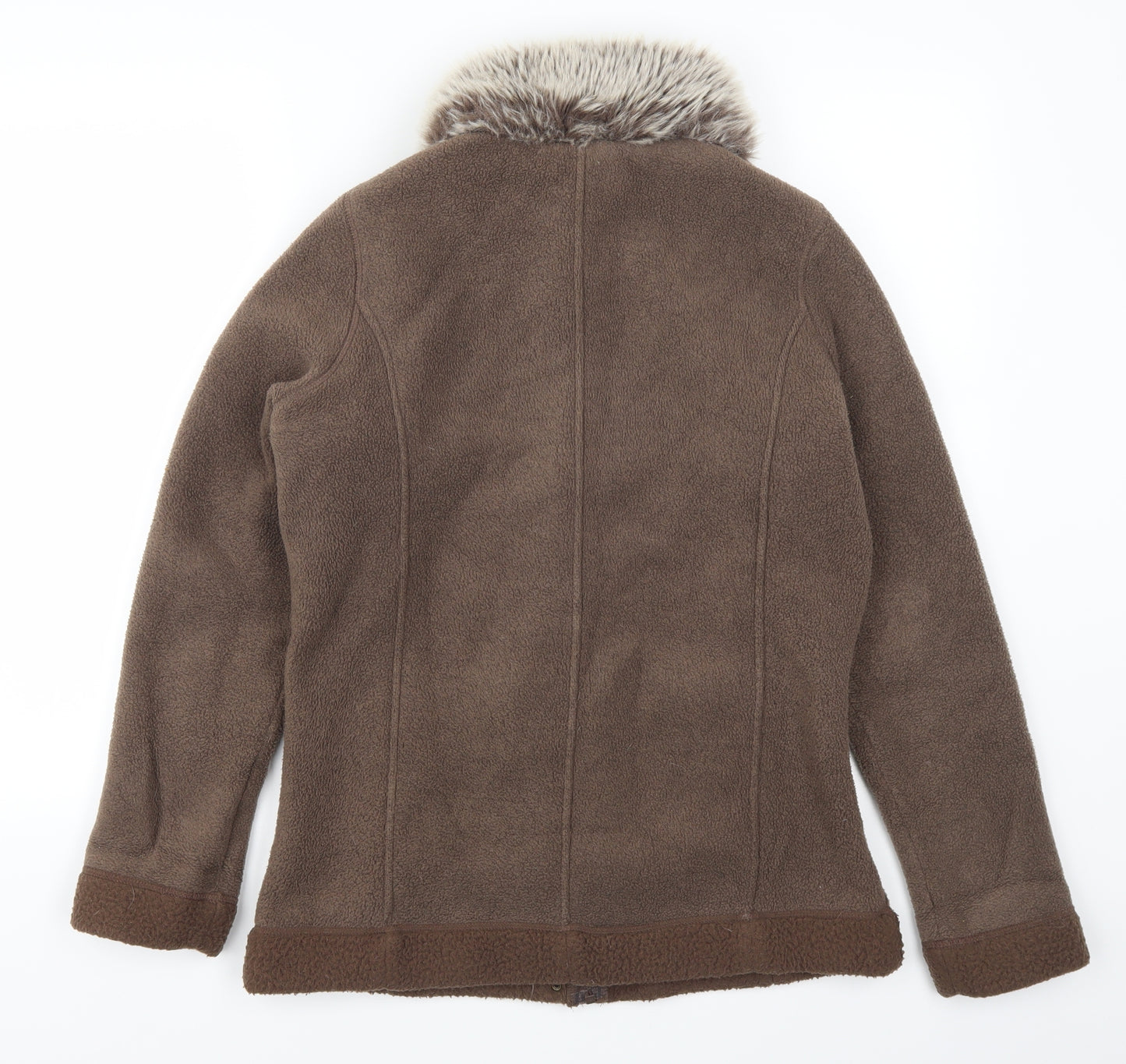Marks and Spencer Womens Brown  Fleece Jacket  Size 12