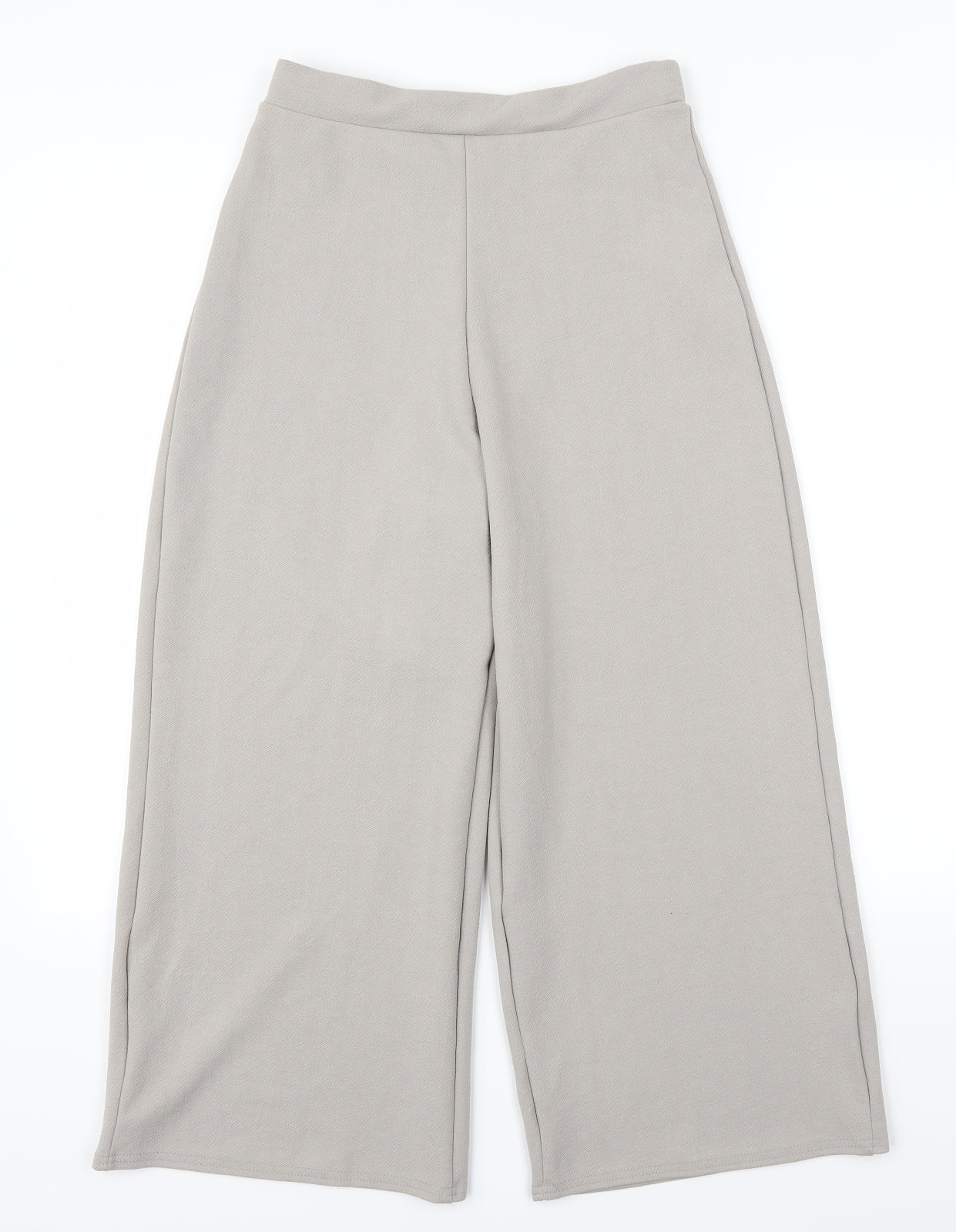 Boohoo Womens Grey   Trousers  Size 12 L23 in