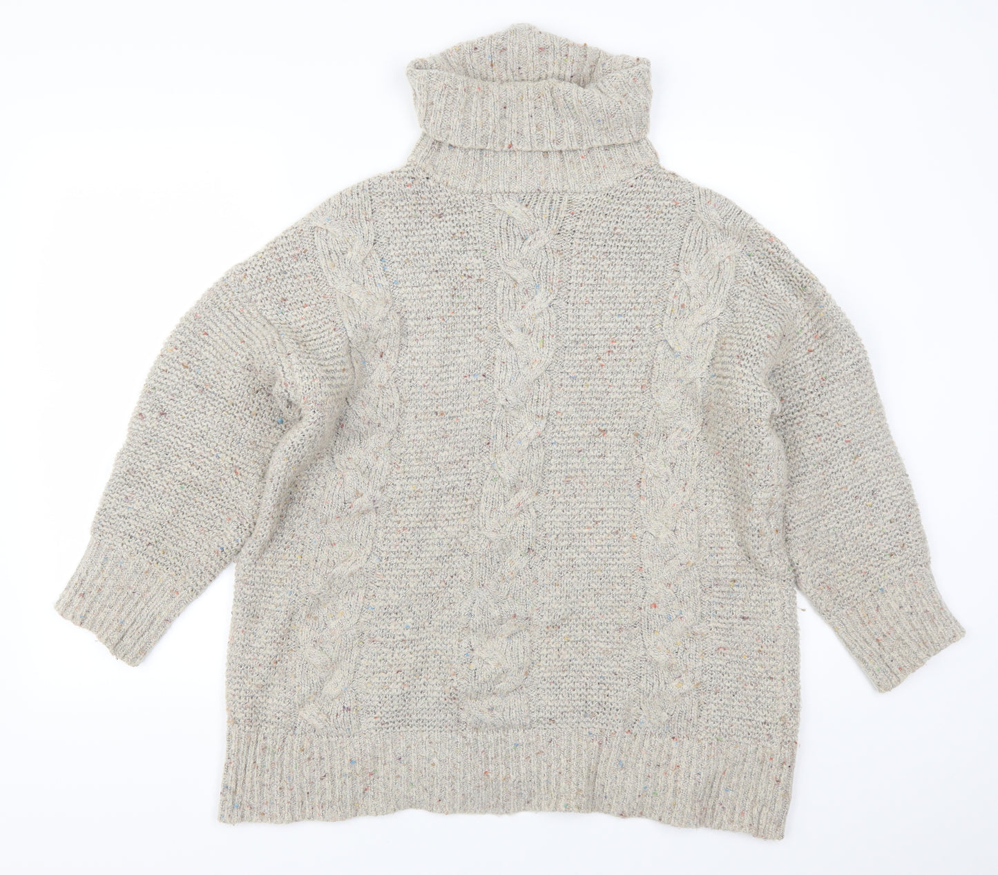 Anthology Womens Grey   Henley Jumper Size 16