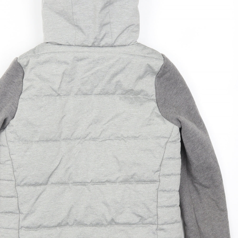 River Island Boys Grey   Basic Coat Coat Size 9-10 Years