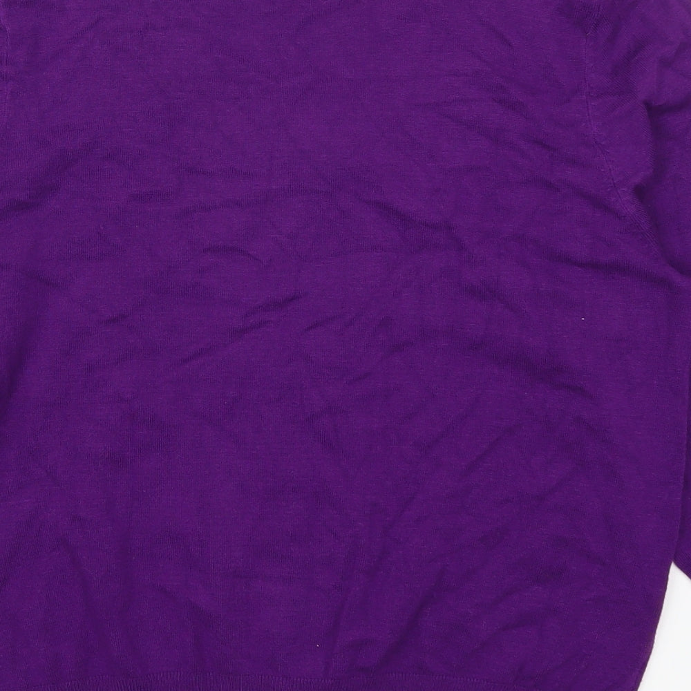 Per Una Womens Purple   Cardigan Jumper Size 18
