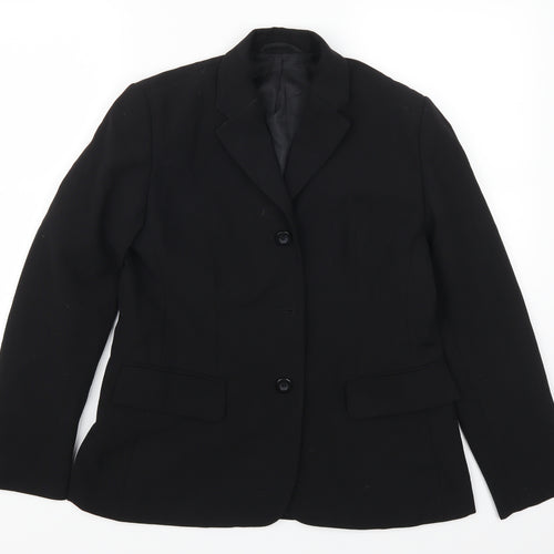 Preworn Womens Black   Jacket Suit Jacket Size 10