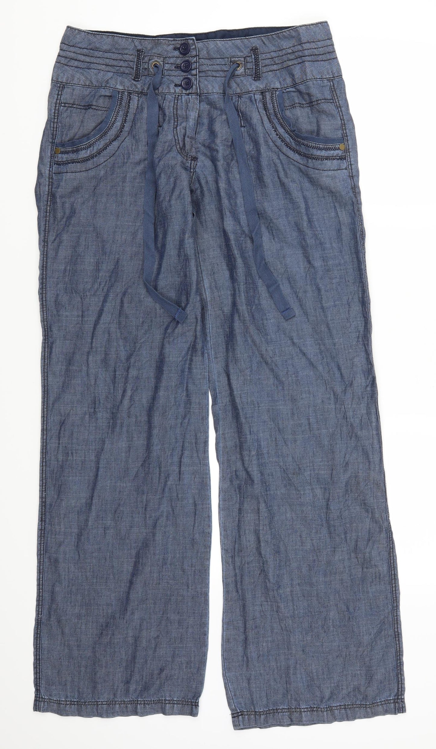 NEXT Womens Blue   Trousers  Size 12 L33 in