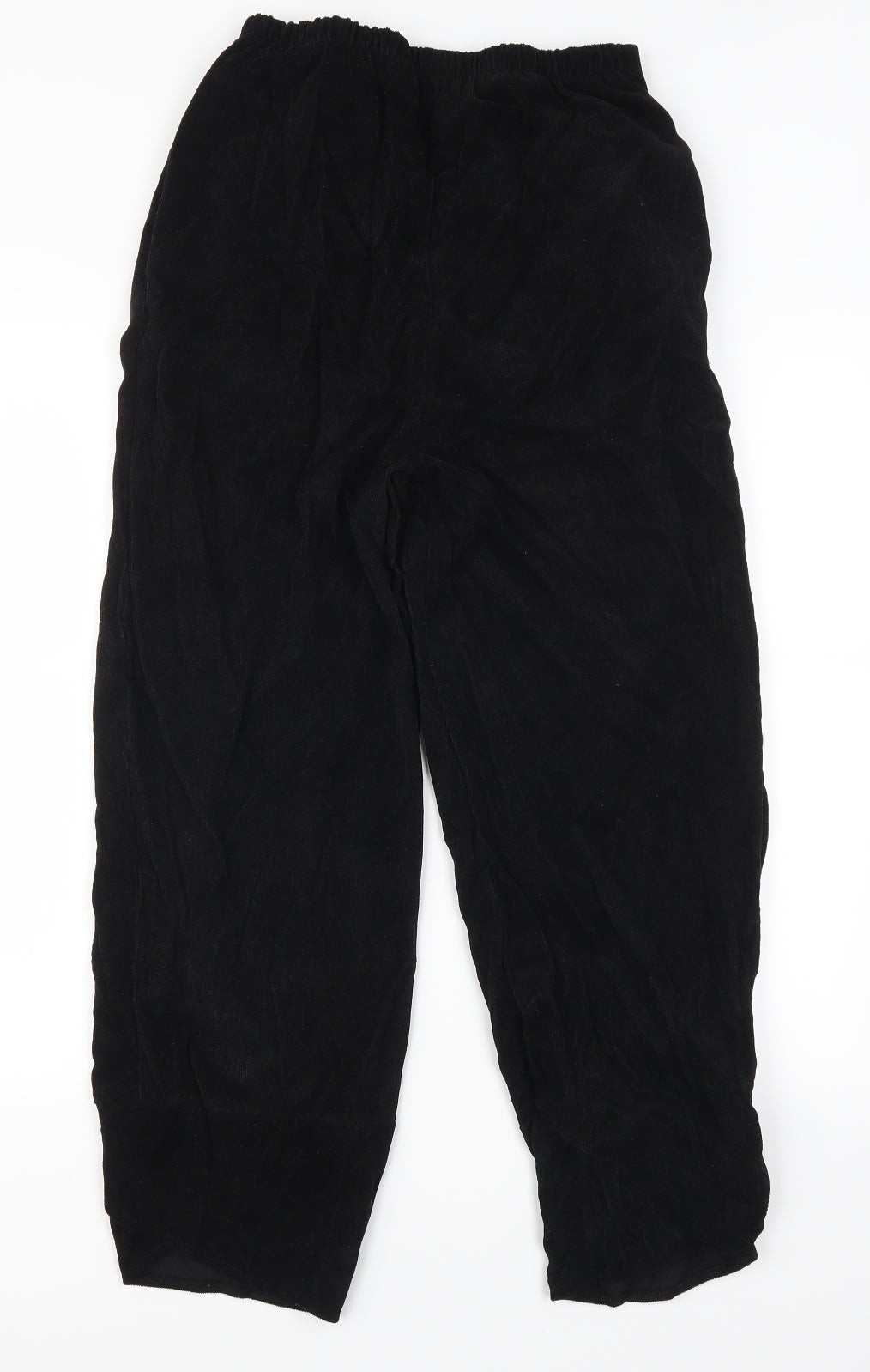 MissLook Womens Black  Corduroy Trousers  Size M L26 in
