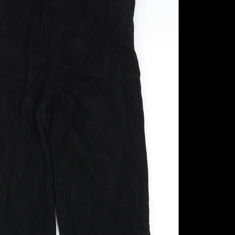 MissLook Womens Black  Corduroy Trousers  Size M L26 in