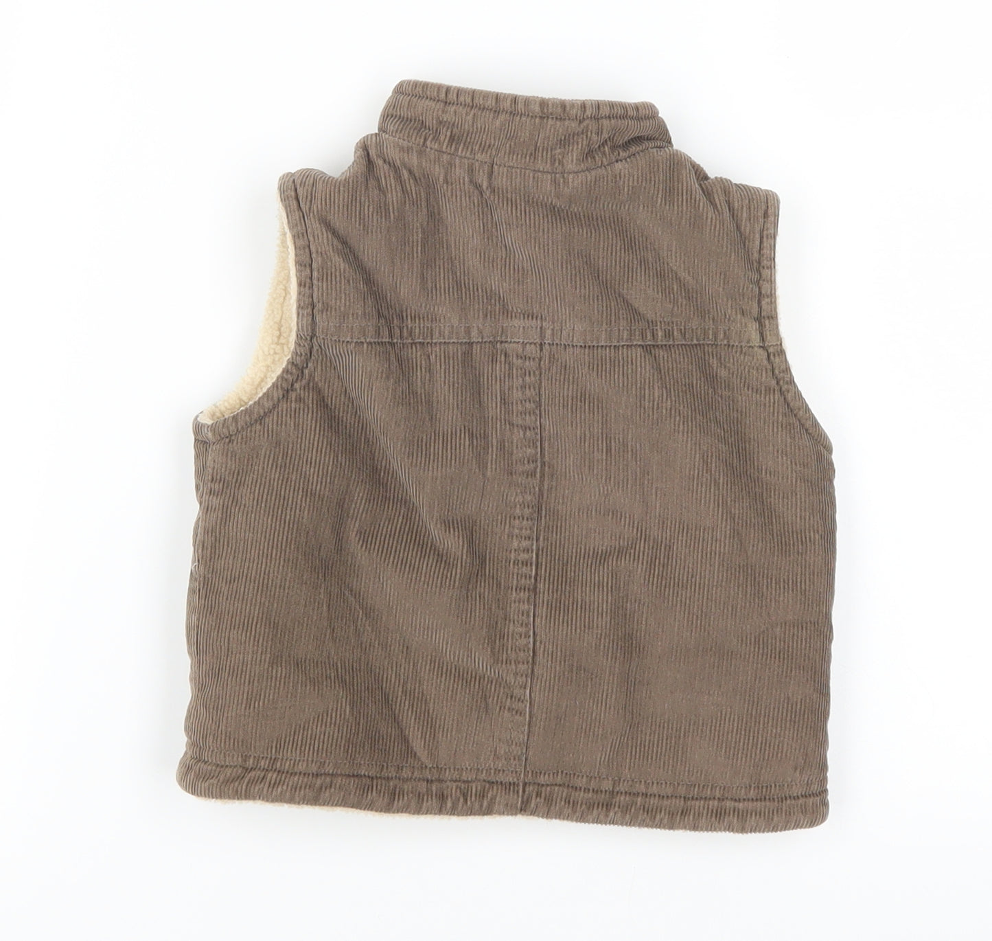 Adams Boys Brown  Corduroy Gilet Jacket Size 6-9 Months