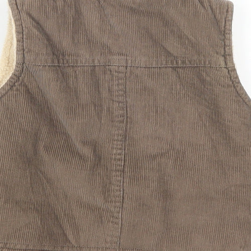 Adams Boys Brown  Corduroy Gilet Jacket Size 6-9 Months