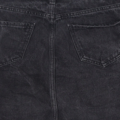 New Look Womens Grey  Denim A-Line Skirt Size 6