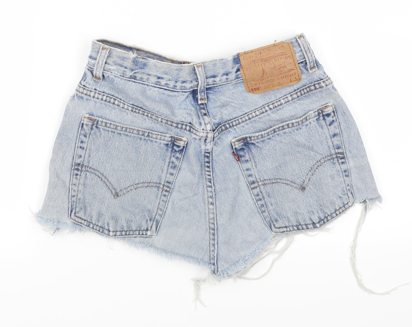 Levi Strauss & Co. Womens Blue  Denim Cut-Off Shorts Size 26 in