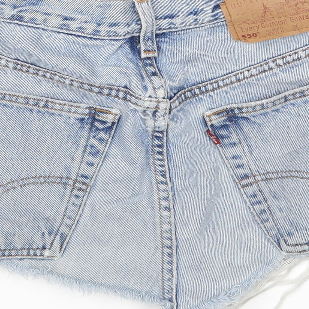 Levi Strauss & Co. Womens Blue  Denim Cut-Off Shorts Size 26 in