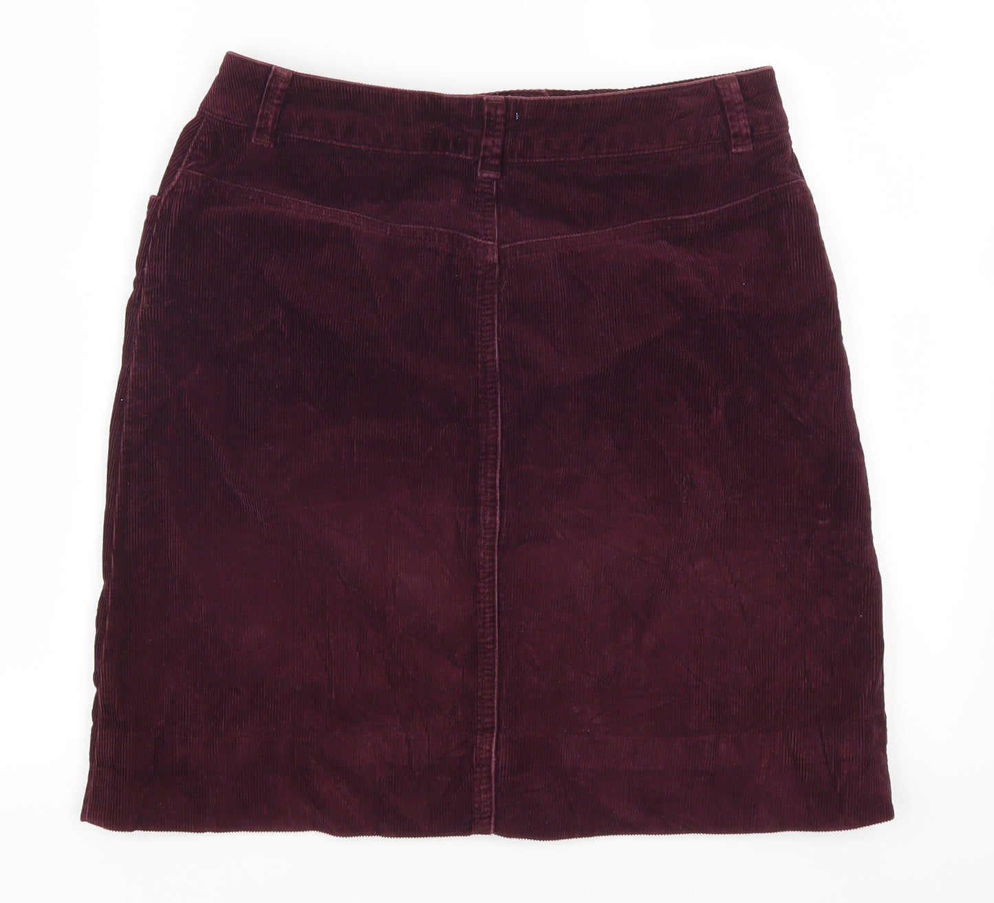 EAST Womens Purple  Corduroy A-Line Skirt Size 8