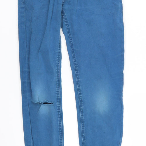 Denim Co Girls Blue  Denim Skinny Jeans Size 10-11 Years - Distressed
