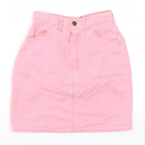 Rifle Womens Pink  Denim Mini Skirt Size 24 in