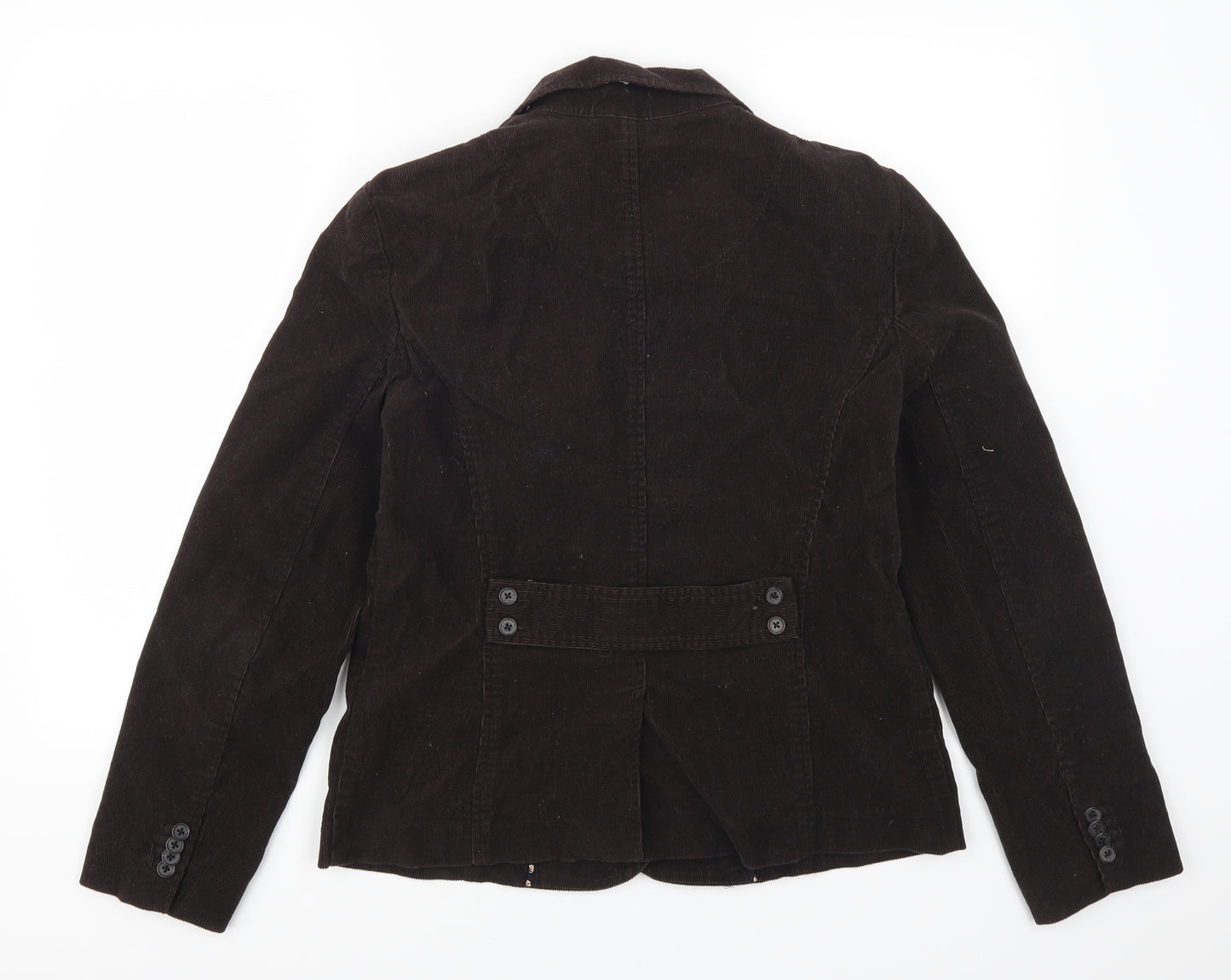 Lands End Womens Brown  Corduroy Jacket Suit Jacket Size 10