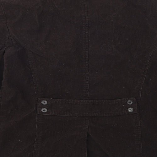 Lands End Womens Brown  Corduroy Jacket Suit Jacket Size 10