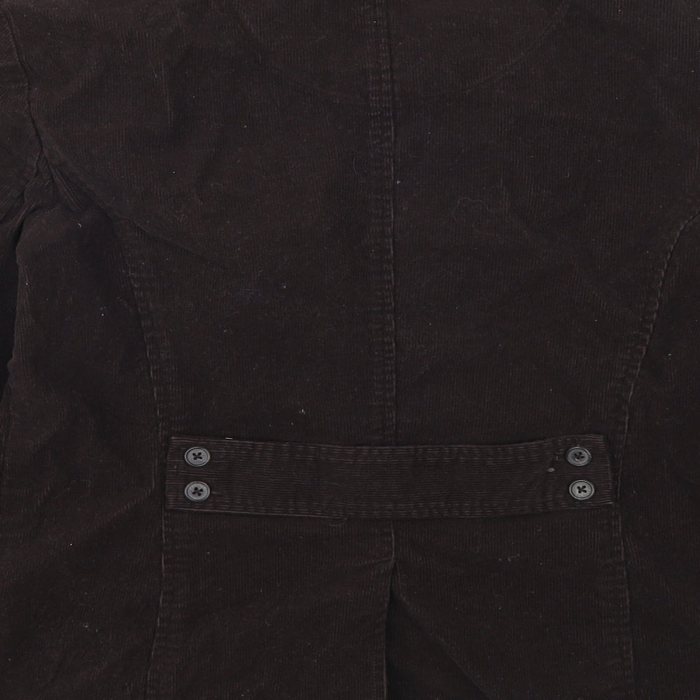 Lands End Womens Brown  Corduroy Jacket Suit Jacket Size 10