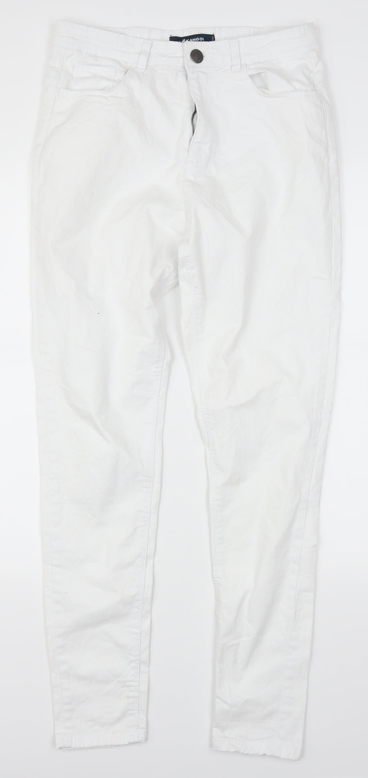 Kangol Womens White  Denim Skinny Jeans Size 12 L29 in