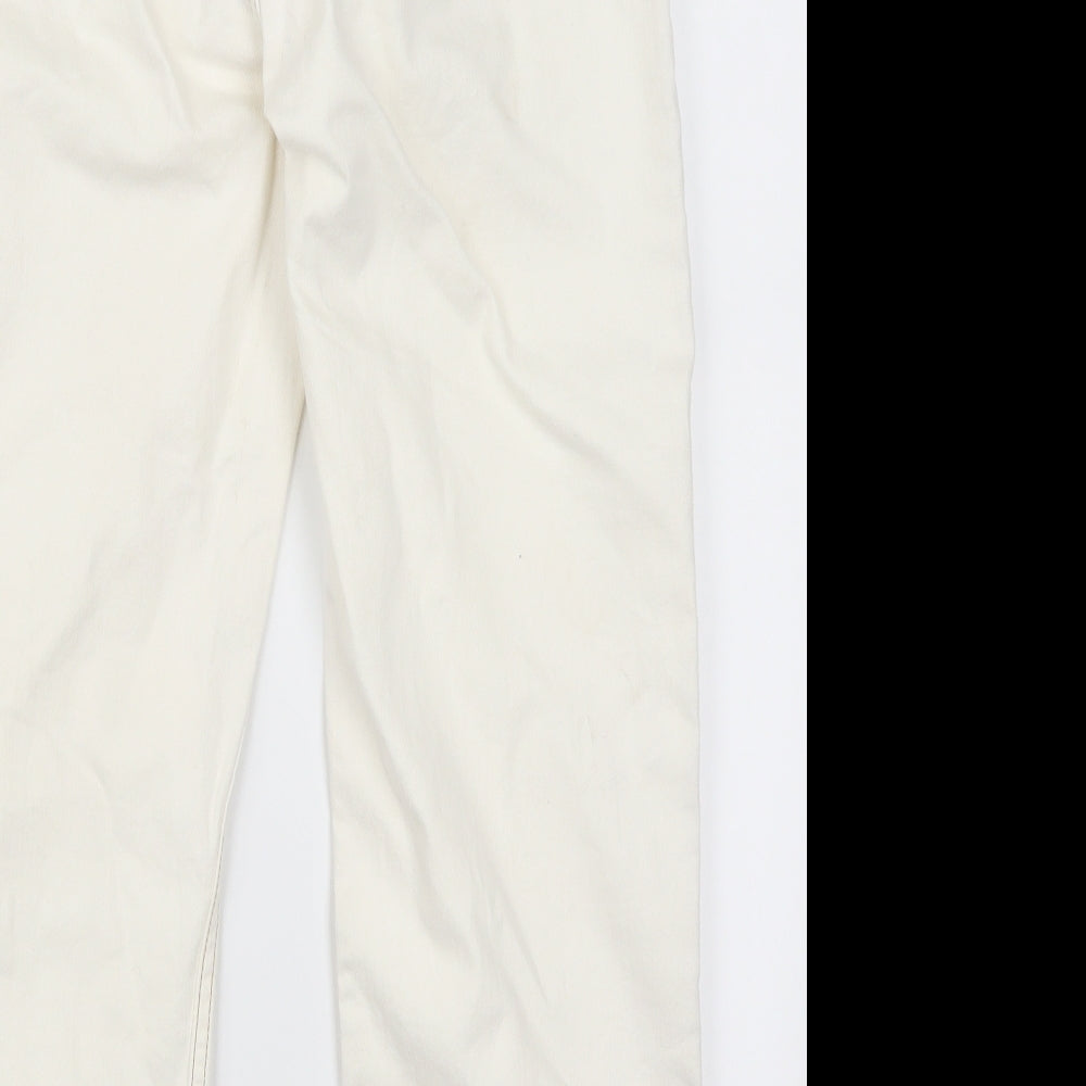 Denim Co Womens White  Denim Cropped Jeans Size 14 L22 in