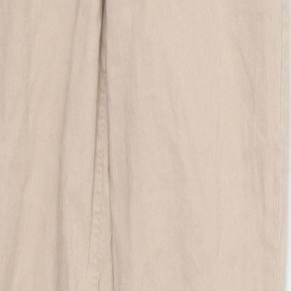 H&M Womens Pink  Corduroy Trousers  Size 6 L27 in