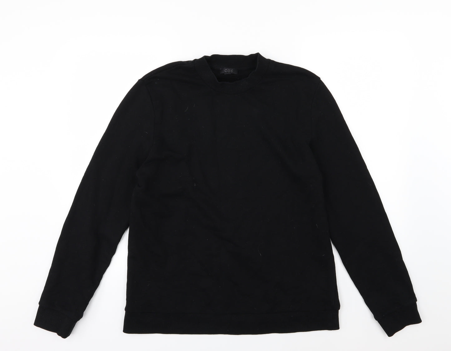 COS Womens Black  Jersey Pullover Sweatshirt Size L