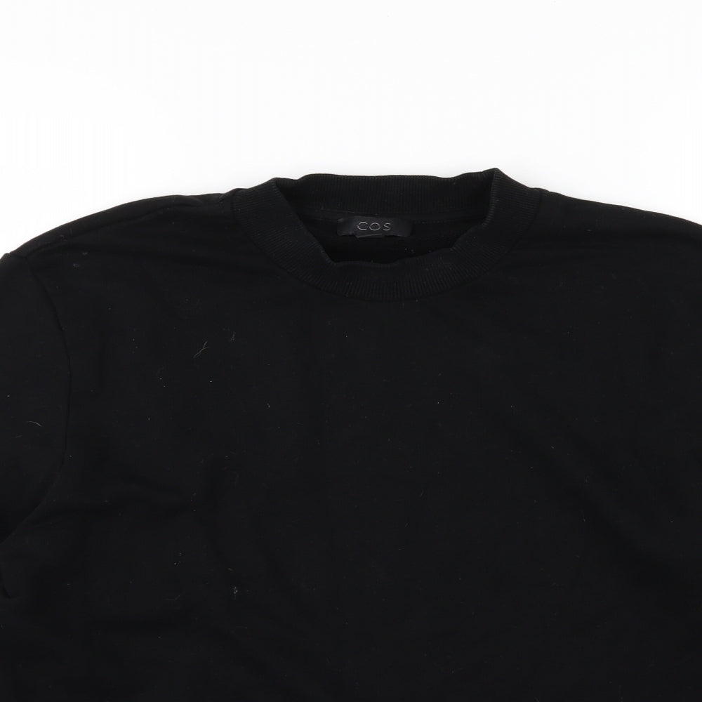 COS Womens Black  Jersey Pullover Sweatshirt Size L