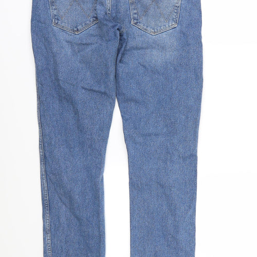Wrangler Mens Blue  Denim Straight Jeans Size 32 L34 in