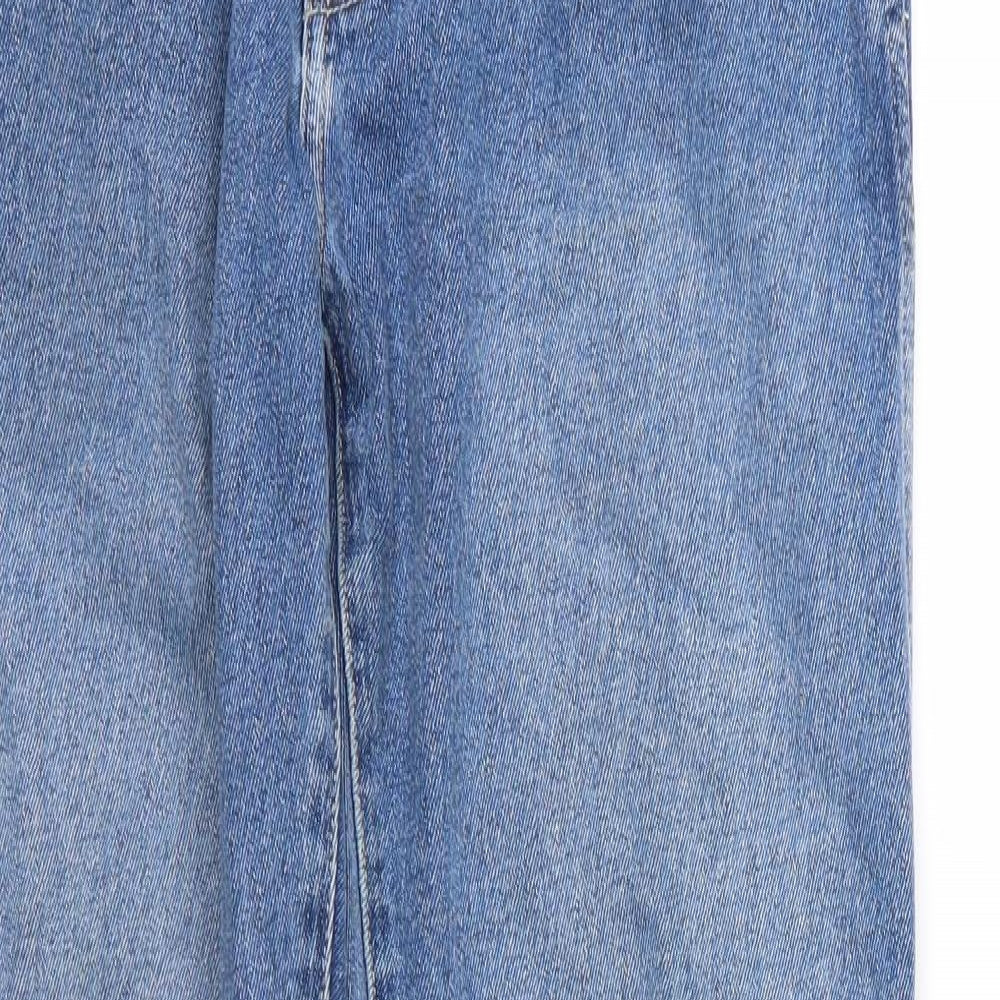 Wrangler Mens Blue  Denim Straight Jeans Size 32 L34 in