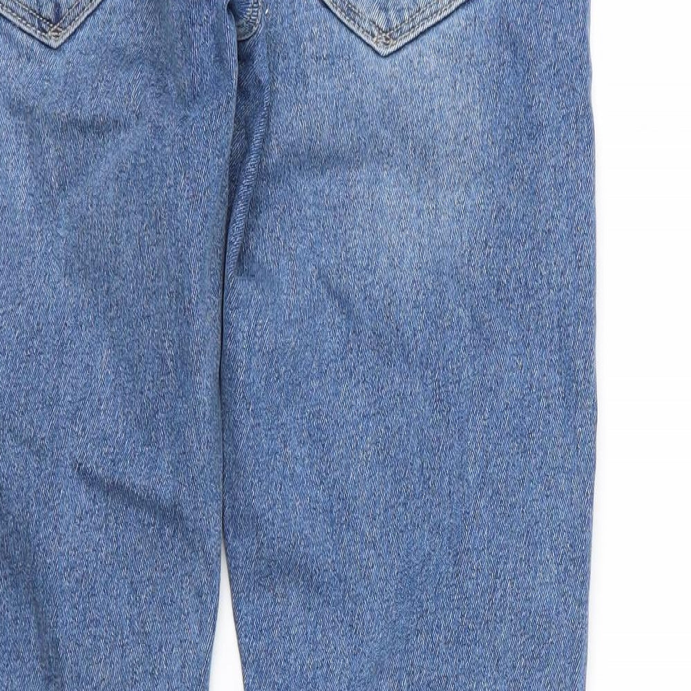 Wrangler Mens Blue  Denim Straight Jeans Size 32 L34 in
