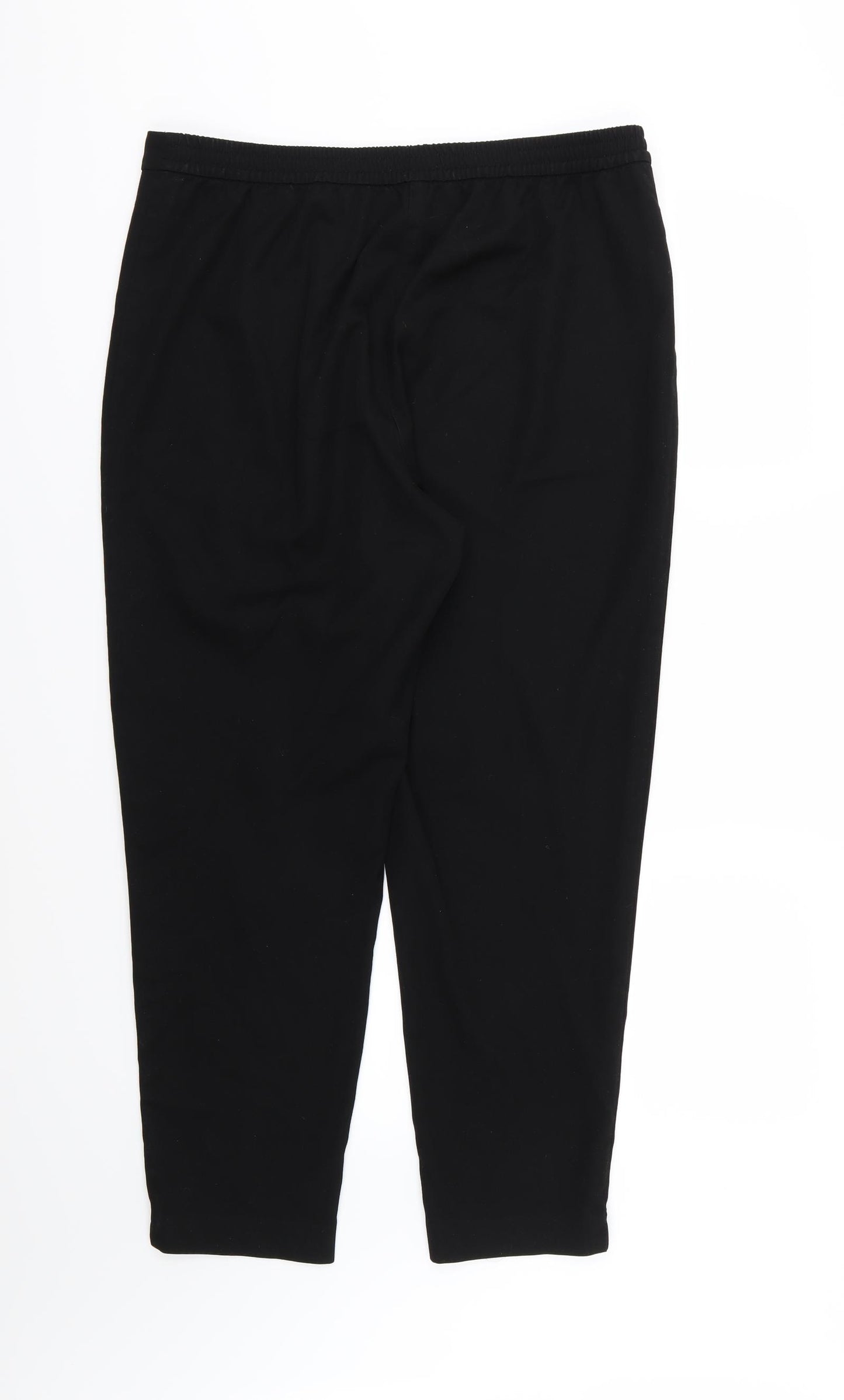 TU Womens Black  Rayon Trousers  Size 16 L28 in