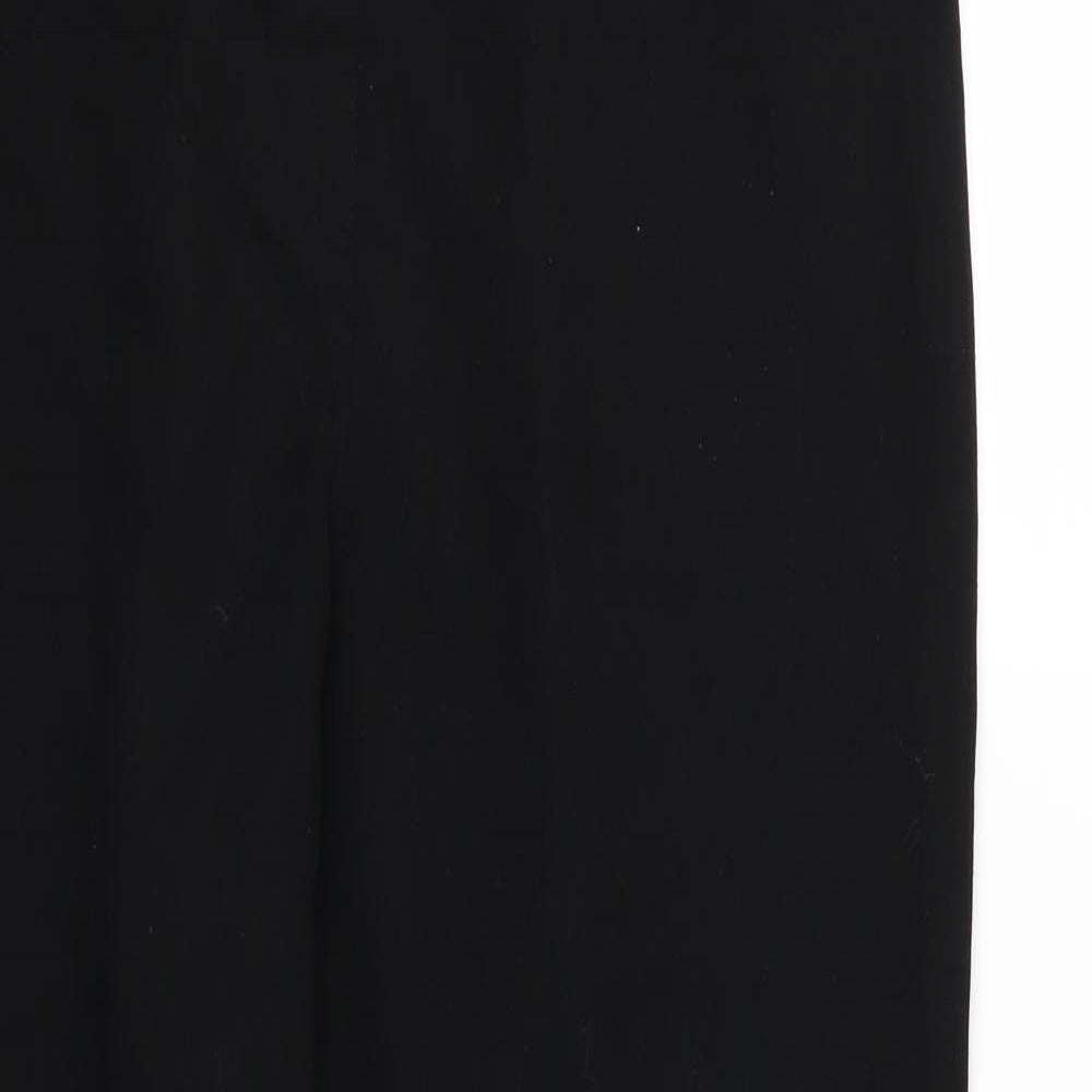 TU Womens Black  Rayon Trousers  Size 16 L28 in