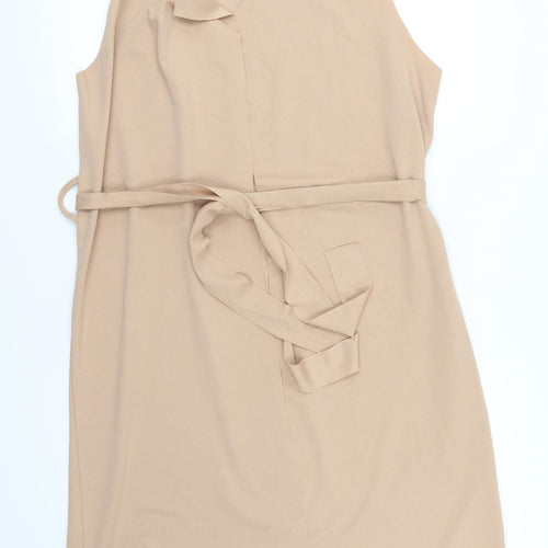 Boohoo Womens Beige   Jacket  Size S