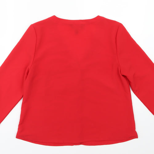 New Look Womens Red   Basic Blouse Size 12