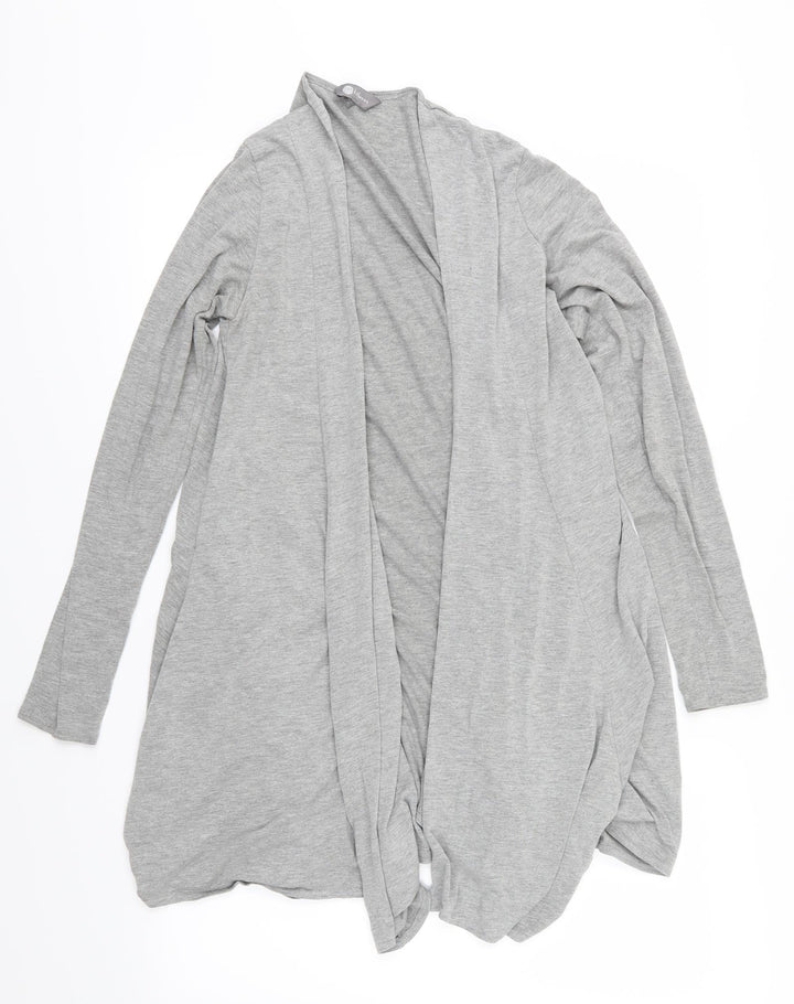 Mia Moda Womens Grey  Jersey Cardigan Jumper Size 12