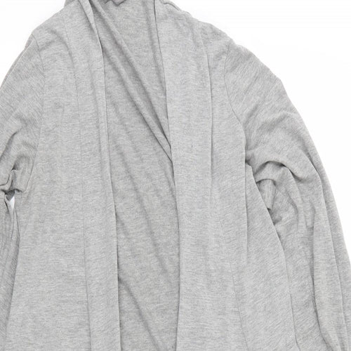 Mia Moda Womens Grey  Jersey Cardigan Jumper Size 12