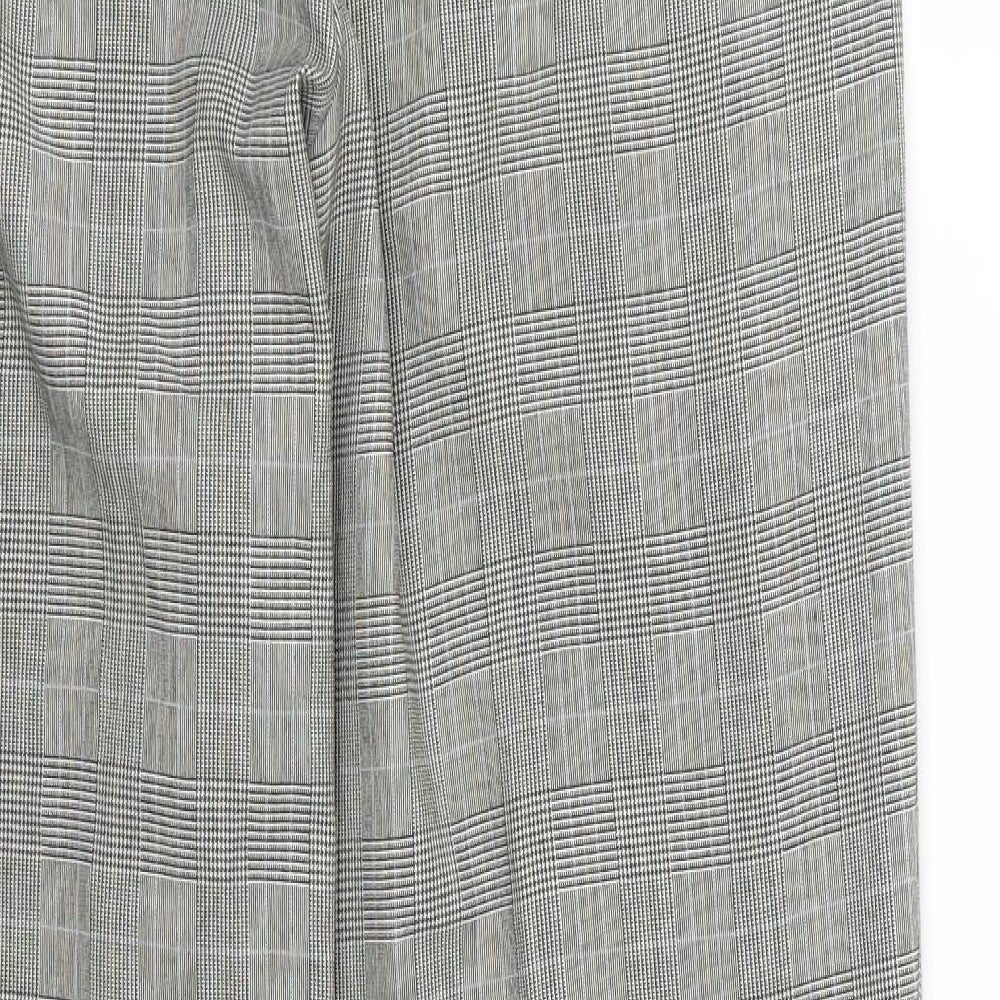 Marks and Spencer Mens Grey Striped  Trousers  Size 32 L29 in