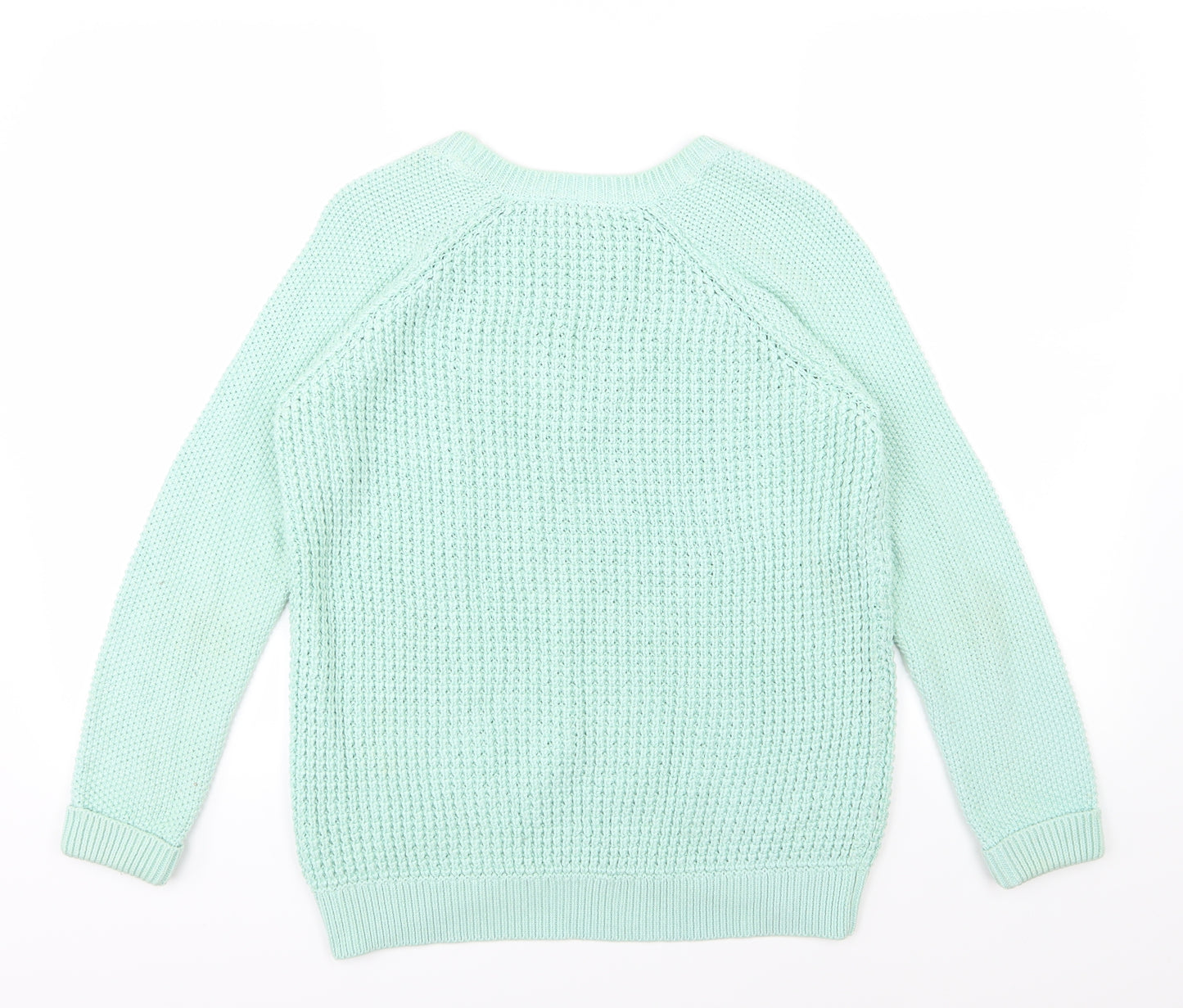 Topshop Womens Green  Knit Pullover Jumper Size 10