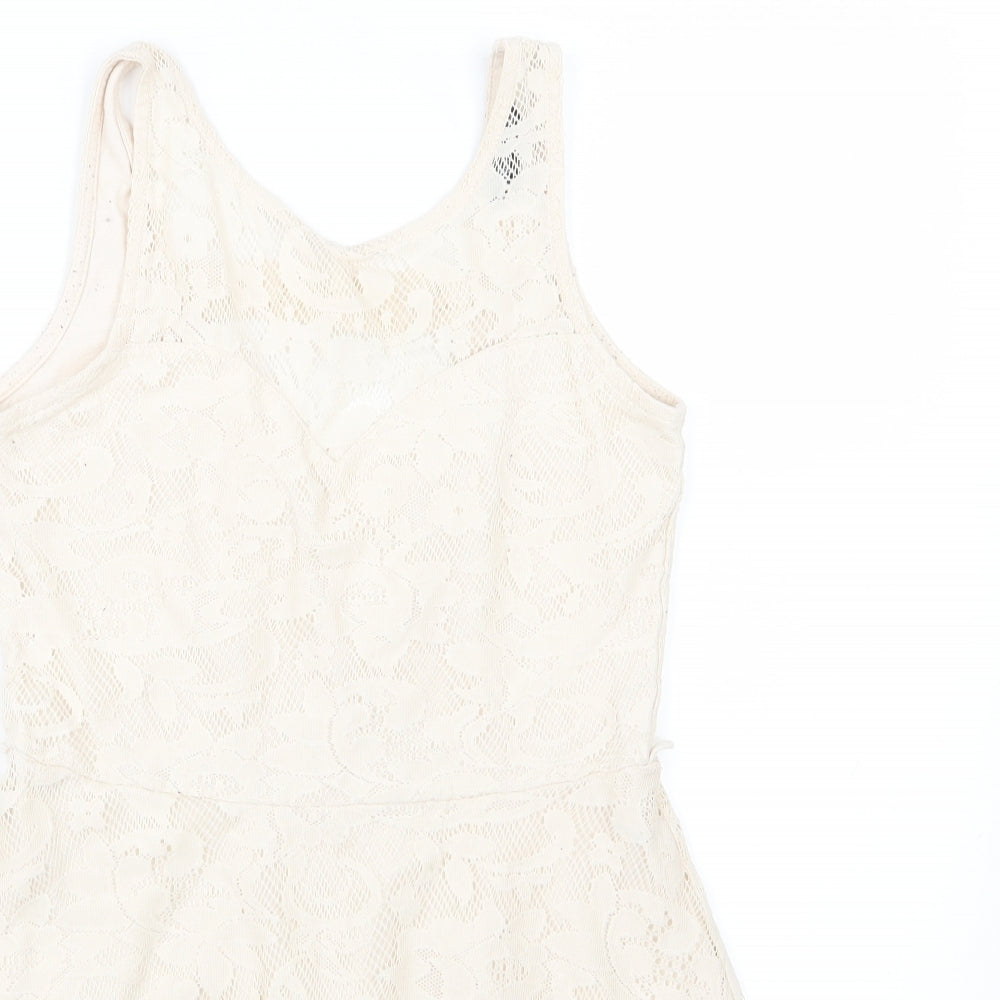 Internacionale Womens Beige   Skater Dress  Size 10