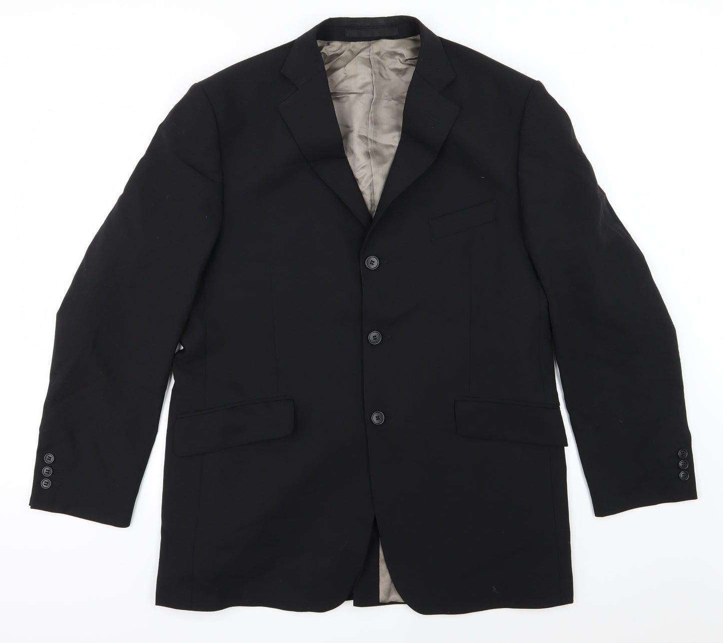 Marks and Spencer Mens Black   Jacket Suit Jacket Size 42