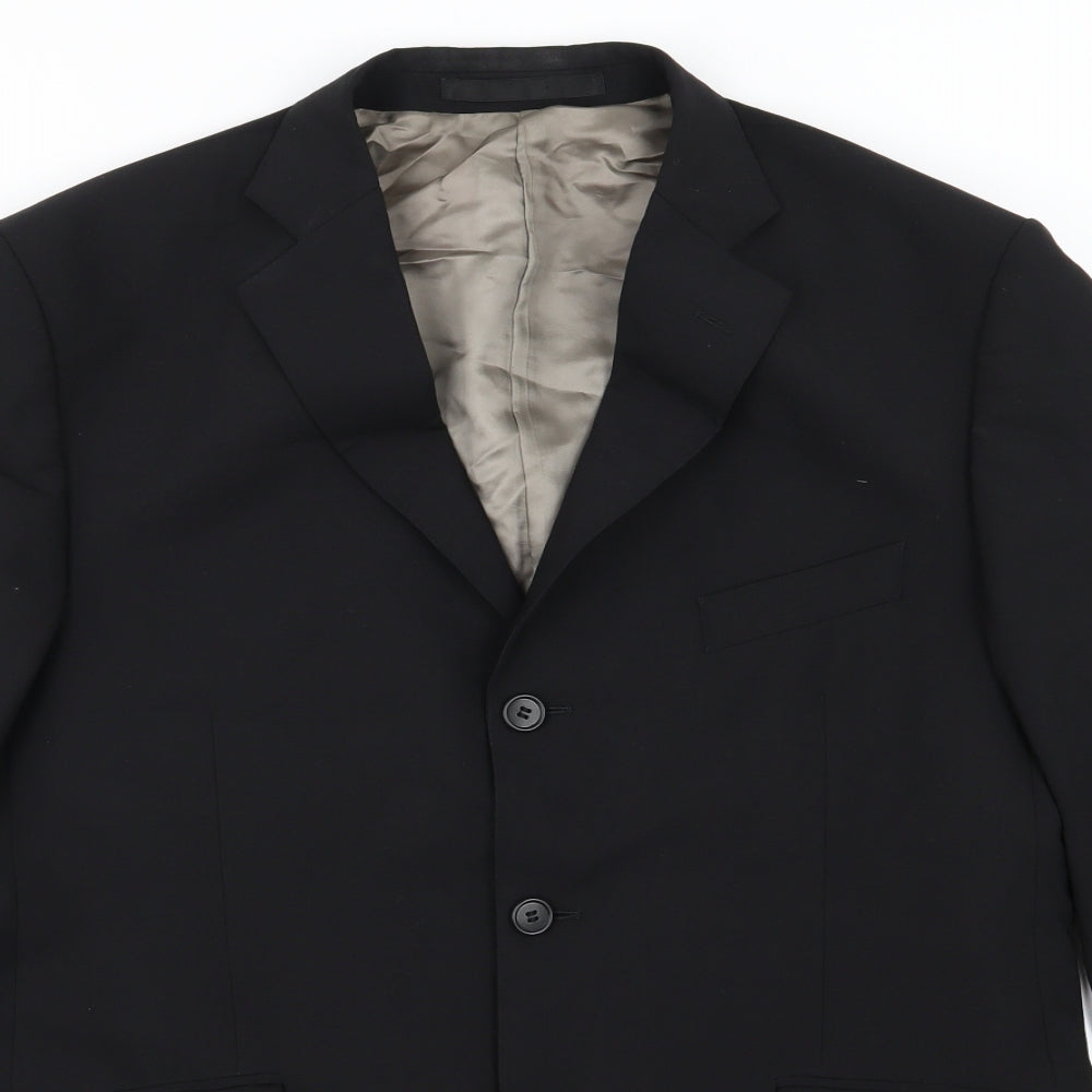 Marks and Spencer Mens Black   Jacket Suit Jacket Size 42