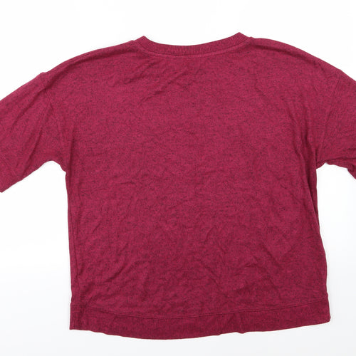 F&F Womens Pink  Knit Pullover Jumper Size 12