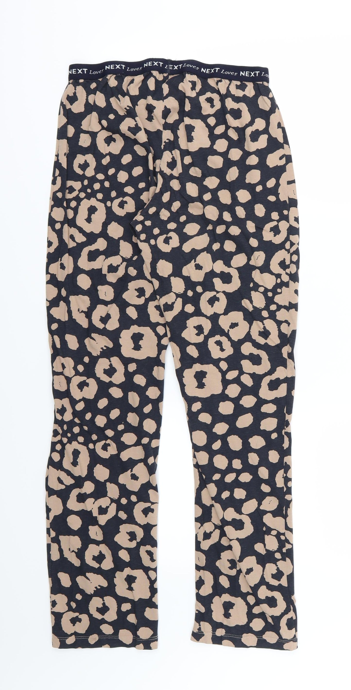 NEXT Womens Beige Animal Print Jersey  Pyjama Pants Size S