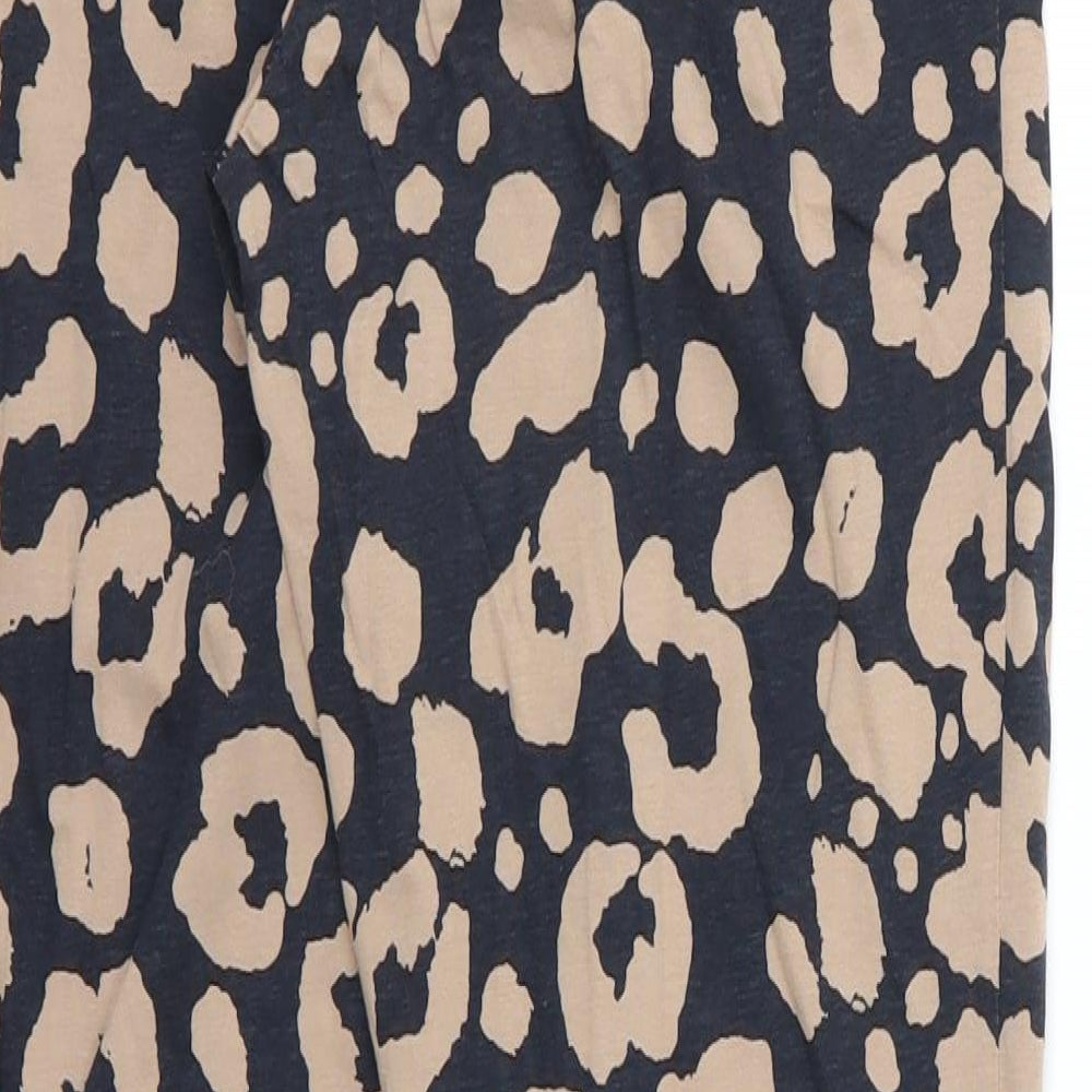 NEXT Womens Beige Animal Print Jersey  Pyjama Pants Size S