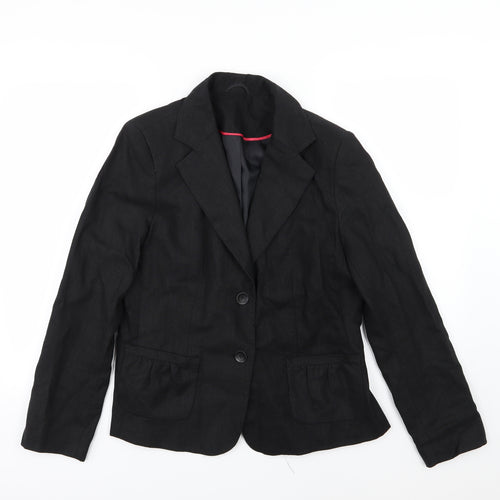 E-vie Womens Black   Jacket Blazer Size 14