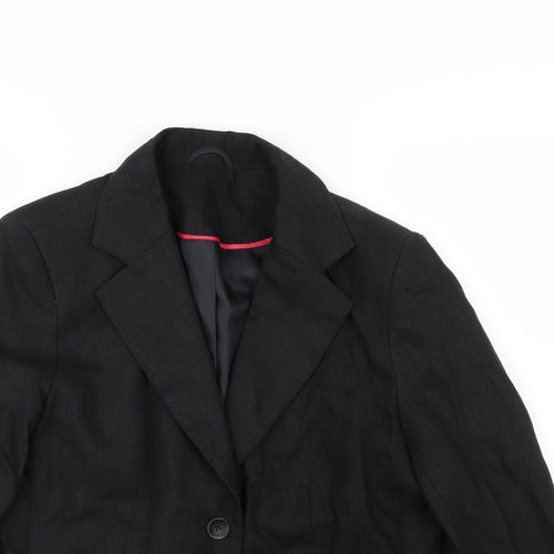 E-vie Womens Black   Jacket Blazer Size 14
