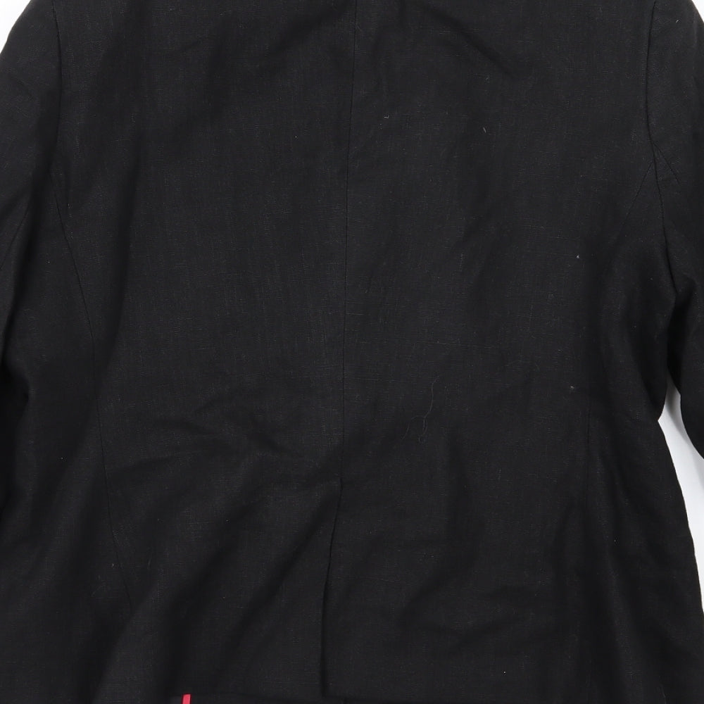 E-vie Womens Black   Jacket Blazer Size 14