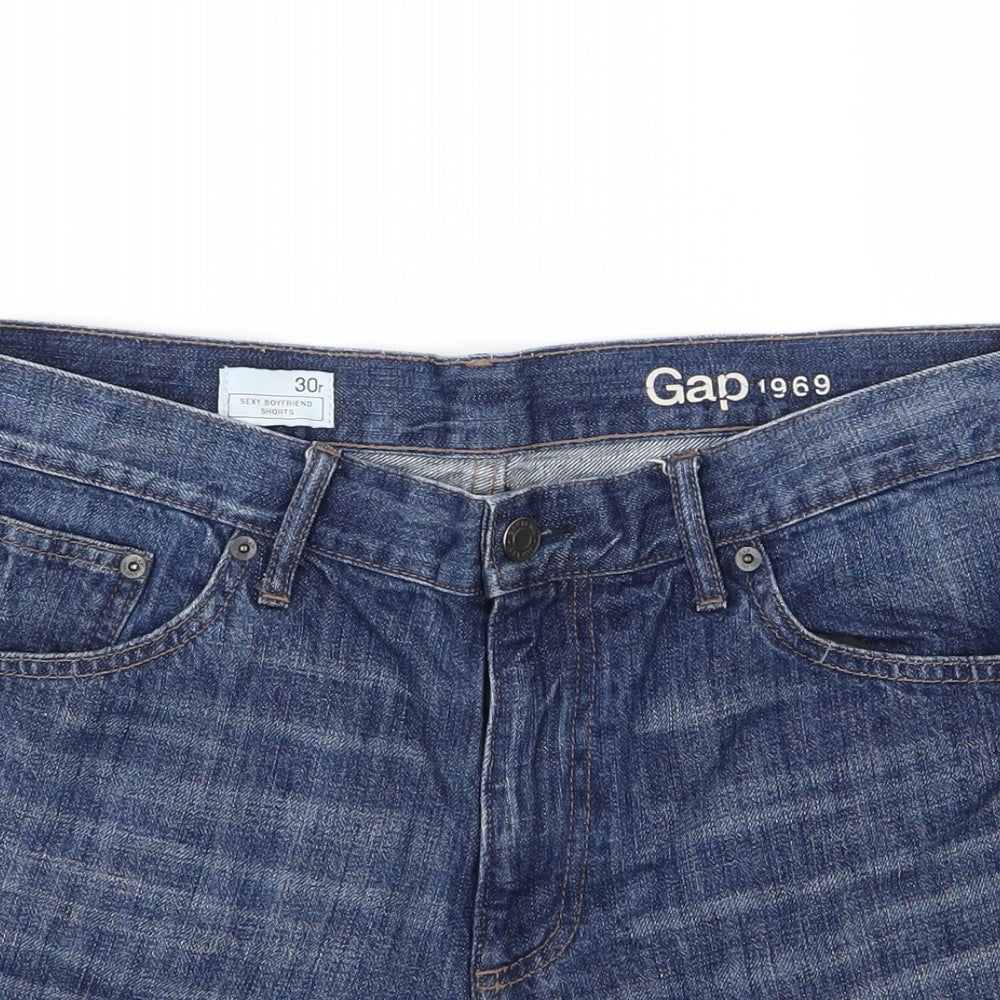 Gap Womens Blue  Denim Boyfriend Shorts Size 30 in