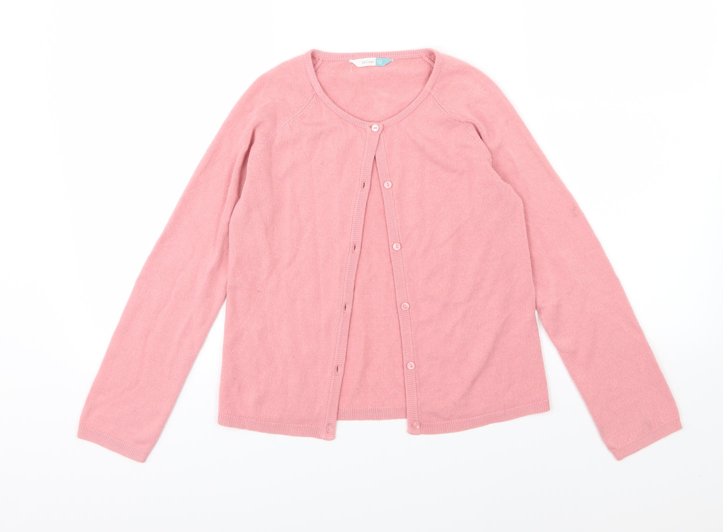 John Lewis Womens Pink  Knit Cardigan Jumper Size 10